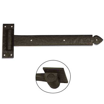 Coastal Bronze [20-380-S-RH] Solid Bronze Gate Band Hinge Set - Loose Pin - Right Hand - Spear End - 2&quot; H x 17&quot; L