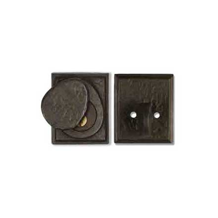 Coastal Bronze [30-100] Solid Bronze Door Deadbolt - Square Plate - Single Cylinder - 2 1/2&quot; x 3&quot; Plate