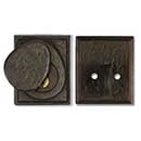 Coastal Bronze [30-100] Solid Bronze Door Deadbolt - Square Plate - Single Cylinder - 2 1/2" x 3" Plate