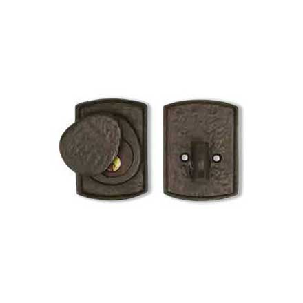 Coastal Bronze [30-110] Solid Bronze Door Deadbolt - Arch Plate - Single Cylinder - 2 1/2&quot; x 3&quot; Plate