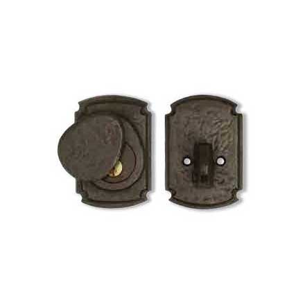 Coastal Bronze [30-120] Solid Bronze Door Deadbolt - Euro Plate - Single Cylinder - 2 1/2&quot; x 3&quot; Plate