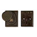 Coastal Bronze [30-200] Solid Bronze Door Deadbolt - Small Square Plate - Single Cylinder - 2" x 2 1/2" Plate