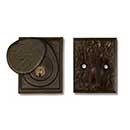 Coastal Bronze [30-200] Solid Bronze Door Deadbolt - Small Square Plate - Single Cylinder - 2&quot; x 2 1/2&quot; Plate