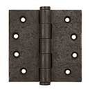 Coastal Bronze [30-400] Solid Bronze Gate Butt Hinge - Button Tip - 4" W x 4" H