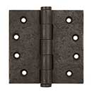 Coastal Bronze [30-400] Solid Bronze Gate Butt Hinge - Square Corner - Button Tip - 4&quot; H x 4&quot; W