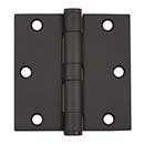 Coastal Bronze [30-409] Heavy Duty Extruded Bronze Gate Butt Hinge - Template - Button Tip - 3 1/2" H x 3 1/2" W