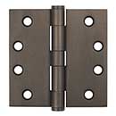 Coastal Bronze [30-410] Heavy Duty Extruded Bronze Gate Butt Hinge - Square Corner - Template - Button Tip - 4" H x 4" W