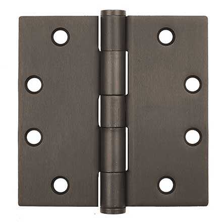 Coastal Bronze [30-420] Heavy Duty Extruded Bronze Gate Butt Hinge - Template - Button Tip - 4 1/2&quot; H x 4 1/2&quot; W
