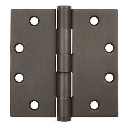 Coastal Bronze [30-420] Heavy Duty Extruded Bronze Gate Butt Hinge - Template - Button Tip - 4 1/2" H x 4 1/2" W