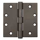 Coastal Bronze [30-420] Heavy Duty Extruded Bronze Gate Butt Hinge - Template - Button Tip - 4 1/2" W x 4 1/2" H