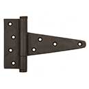 Coastal Bronze [30-440] Bronze Gate T-Hinge - Template - 6 1/2" W x 4" H