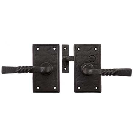 Coastal Bronze [400-00-SET-LH] Solid Bronze Gate Case Latch Set - Left Hand - 5 1/4" H x 3 1/4" W
