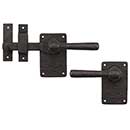 Coastal Bronze [60-101-00-LH] Solid Bronze Passage Gate Drop Bar Latch - Square Plate - Left Handed - 5" L