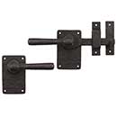 Coastal Bronze [60-101-00-RH] Solid Bronze Passage Gate Drop Bar Latch - Square Plate - Right Handed - 5&quot; L