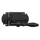 Coastal Bronze [60-350-00-F-LH] Solid Bronze Passage Gate Drop Bar Latch - Euro Plate - Single Side - Left Handed