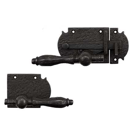 Coastal Bronze [60-350-00-RH] Solid Bronze Passage Gate Drop Bar Latch - Euro Plate - Right Handed