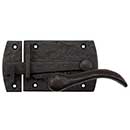 Coastal Bronze [60-360-00-F-LH] Solid Bronze Passage Gate Drop Bar Latch - Arch Plate - Single Side - Left Handed