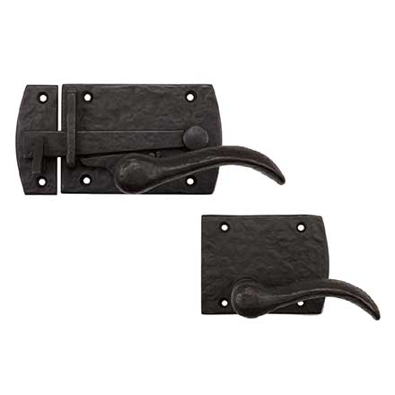 Coastal Bronze [60-360-00-LH] Solid Bronze Passage Gate Drop Bar Latch - Arch Plate - Left Handed