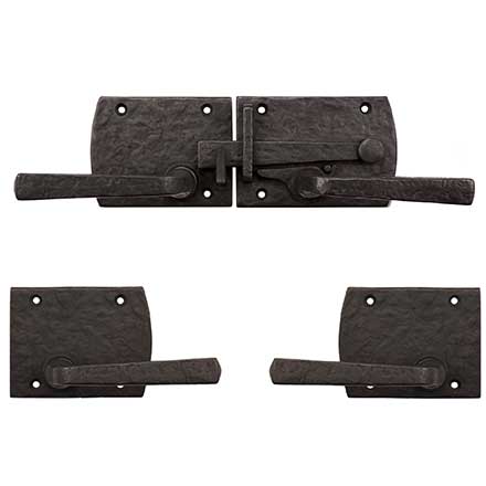 Coastal Bronze [60-361-00-LH] Solid Bronze Double Gate Drop Bar Latch - Arch Plate - Left Handed