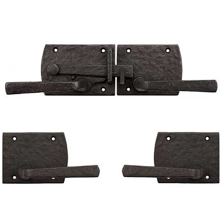 Coastal Bronze [60-361-00-RH] Solid Bronze Double Gate Drop Bar Latch - Arch Plate - Right Handed