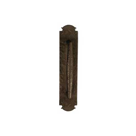 Coastal Bronze [325-90-PUL] Bronze Door Pull Handle - Bar Pull on Euro Plate - 12" L