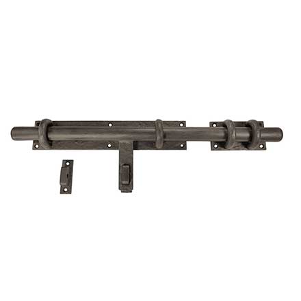 Coastal Bronze [80-210-H] Solid Bronze Gate Surface Mount Barrel Bolt - Heavy Duty - Lockable - 24" L