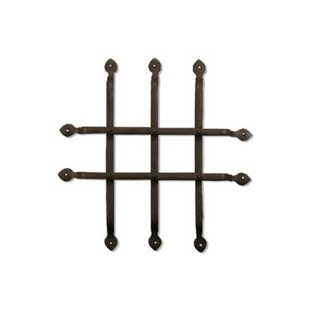 Coastal Bronze [70-100] Solid Bronze Gate Speakeasy Grille - 3 x 2 Square Bar - 14 1/4&quot; W x 14 1/4&quot; H