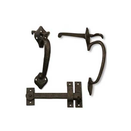 Coastal Bronze [40-330] Solid Bronze Gate Double Thumb Latch Set - Spade End - 8&quot; L - 1 1/2&quot; to 1 7/8&quot; Thick Gate