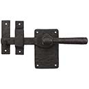 Coastal Bronze [60-101-00-LH] Solid Bronze Passage Gate Drop Bar Latch - Square Plate - Left Handed - 5" L