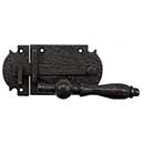 Coastal Bronze [60-350-00-LH] Solid Bronze Passage Gate Drop Bar Latch - Euro Plate - Left Handed