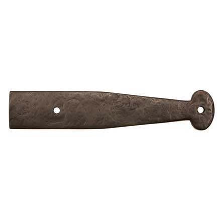 Coastal Bronze [20-140-B] Solid Bronze Decorative Strap Hinge Front - Flat Bar - Bean End - 2&quot; W x 10&quot; L