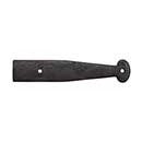 Coastal Bronze [20-140-B] Solid Bronze Decorative Strap Hinge Front - Flat Bar - Bean End - 2" W x 10" L