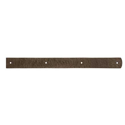 Coastal Bronze [20-150-A] Solid Bronze Decorative Strap Hinge Front - Flat Bar - Arch End - 2&quot; W x 22&quot; L