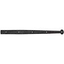Coastal Bronze [20-155-B] Solid Bronze Decorative Strap Hinge Front - Flat Bar - Bean End - 2" W x 28" L