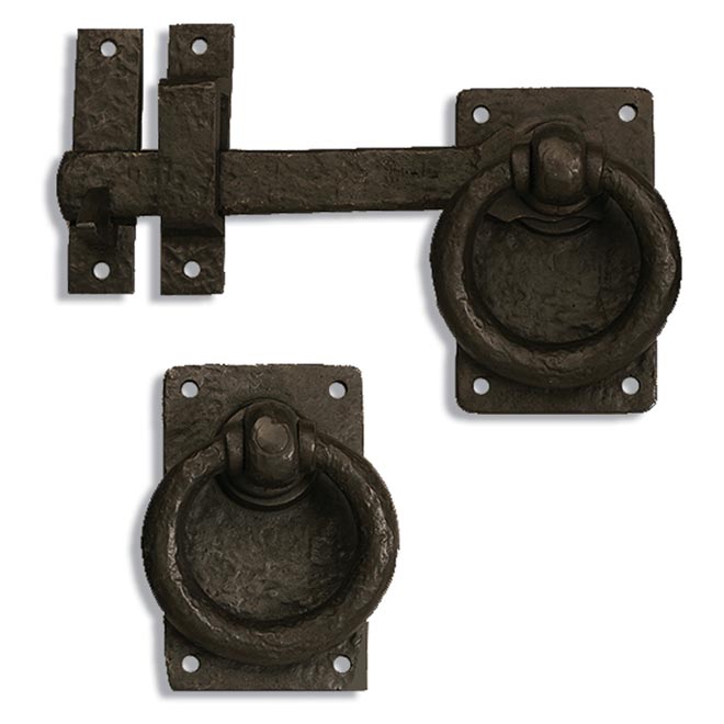 Coastal Bronze [60100LH] Solid Bronze Door Ring Turn Drop Bar Latch