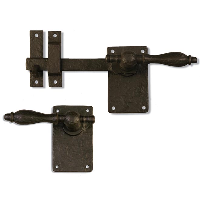 Coastal Bronze [60300LH] Solid Bronze Door Lever Turn Drop Bar Latch