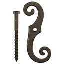 Coastal Bronze [70-500-RH] Bronze Shutter Dog - Classic S - Lag Mount - Right Mount - 7" L