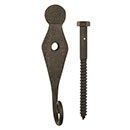 Coastal Bronze [70-501] Bronze Shutter Dog - Rat Tail - Lag Mount - 6" L
