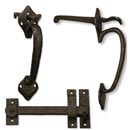 Coastal Bronze [40-347] Solid Bronze Gate Double Thumb Latch Set - Spade End - 8" L - 3 1/2" to 4" Thick Gate