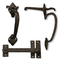 Coastal Bronze [40-365] Solid Bronze Gate Double Thumb Latch Set - Spade End - 10&quot; L - 3&quot; to 3 3/8&quot; Thick Gate
