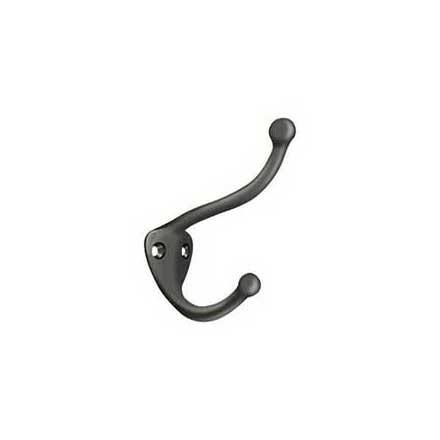 Deltana [CAHH3U10B] Solid Brass Coat &amp; Hat Hook - Traditional - Oil Rubbed Bronze Finish - 3 1/4&quot; L