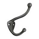 Deltana [CAHH3U10B] Solid Brass Coat &amp; Hat Hook - Traditional - Oil Rubbed Bronze Finish - 3 1/4&quot; L