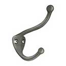 Deltana [CAHH3U15A] Solid Brass Coat & Hat Hook - Traditional - Antique Nickel Finish - 3 1/4" L