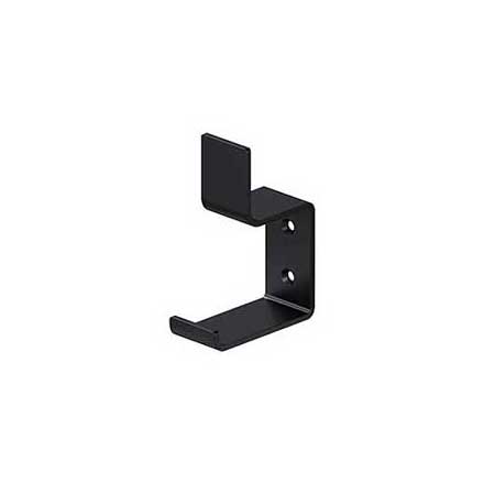 Deltana [MH11U19] Solid Brass Coat &amp; Hat Hook - Heavy Duty - Modern - Paint Black Finish - 3 13/16&quot; L