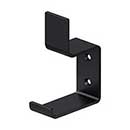 Deltana [MH11U19] Solid Brass Coat & Hat Hook - Heavy Duty - Modern - Paint Black Finish - 3 13/16" L