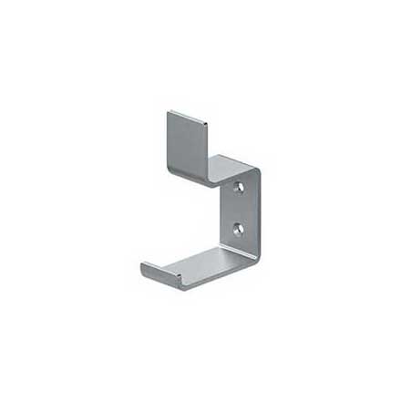 Deltana [MH11U26D] Solid Brass Coat &amp; Hat Hook - Heavy Duty - Modern - Brushed Chrome Finish - 3 13/16&quot; L