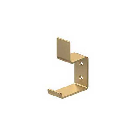 Deltana [MH11U4] Solid Brass Coat &amp; Hat Hook - Heavy Duty - Modern - Brushed Brass Finish - 3 13/16&quot; L