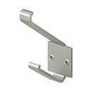 Deltana [MH12U15] Solid Brass Coat & Hat Hook - Modern - Brushed Nickel Finish - 3 5/8" L