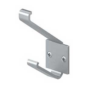 Deltana [MH12U26D] Solid Brass Coat & Hat Hook - Modern - Brushed Chrome Finish - 3 5/8" L