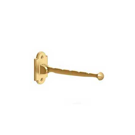 Deltana [VH65CR003] Solid Brass Valet Hook - Polished Brass (PVD) Finish - 7&quot; L